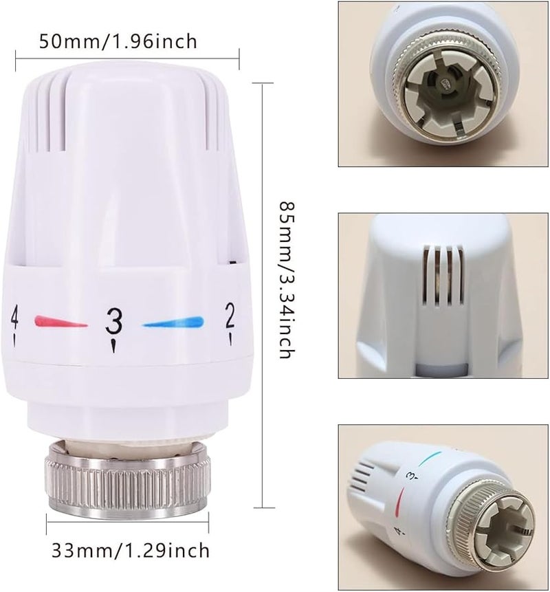 DN20 محول نحاسي حراري مستقيم 5 مستويات لمدافئ المناشف المشعات العمودية - Image 5